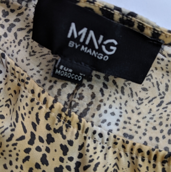 MNG by MANGO Leopard Print Shell Sz 10 - Picture 14 of 15